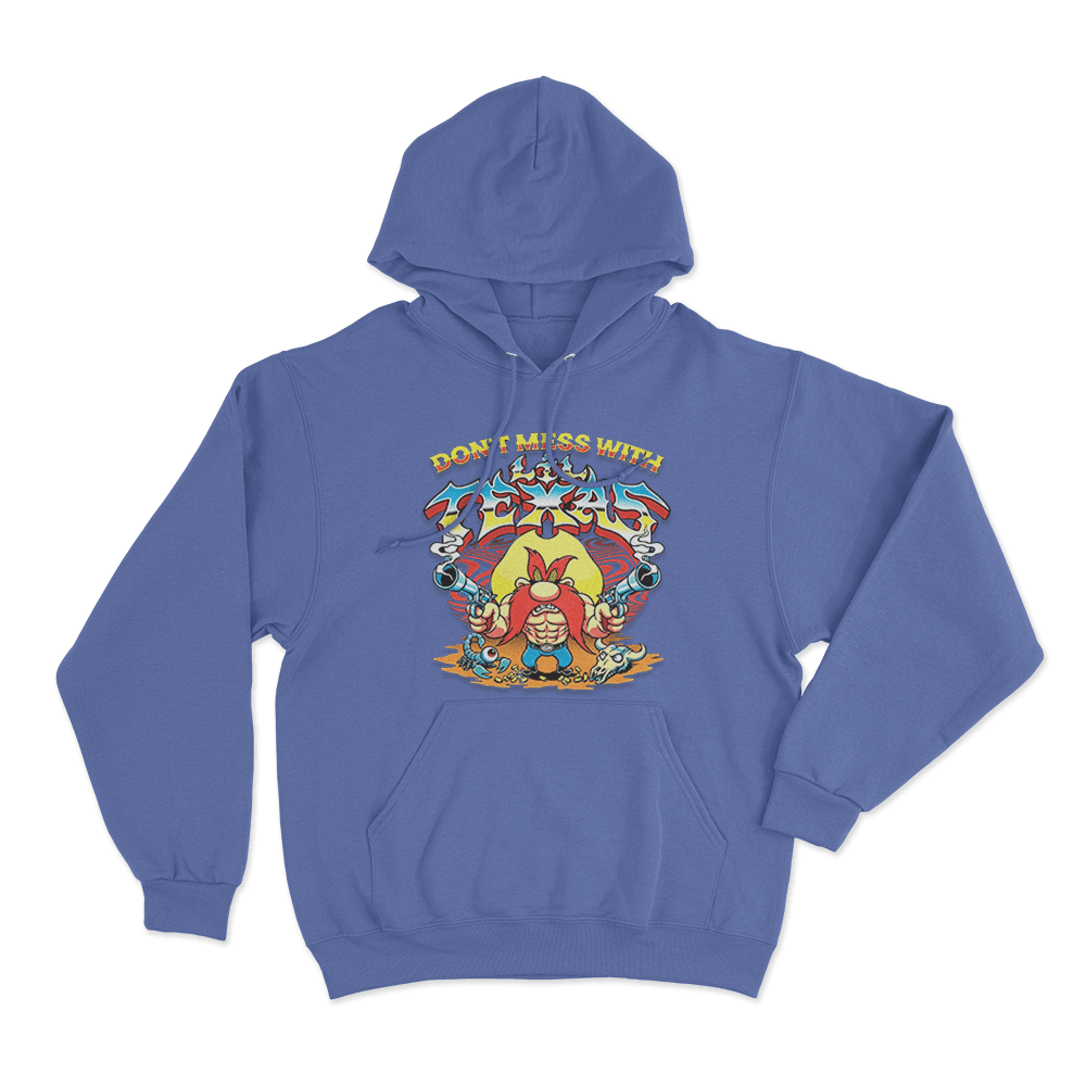 Don't Mess With Lil Texas Unisex Hoodie Blue Dont Mess With Lil Texas Unisex Hoodie Blue