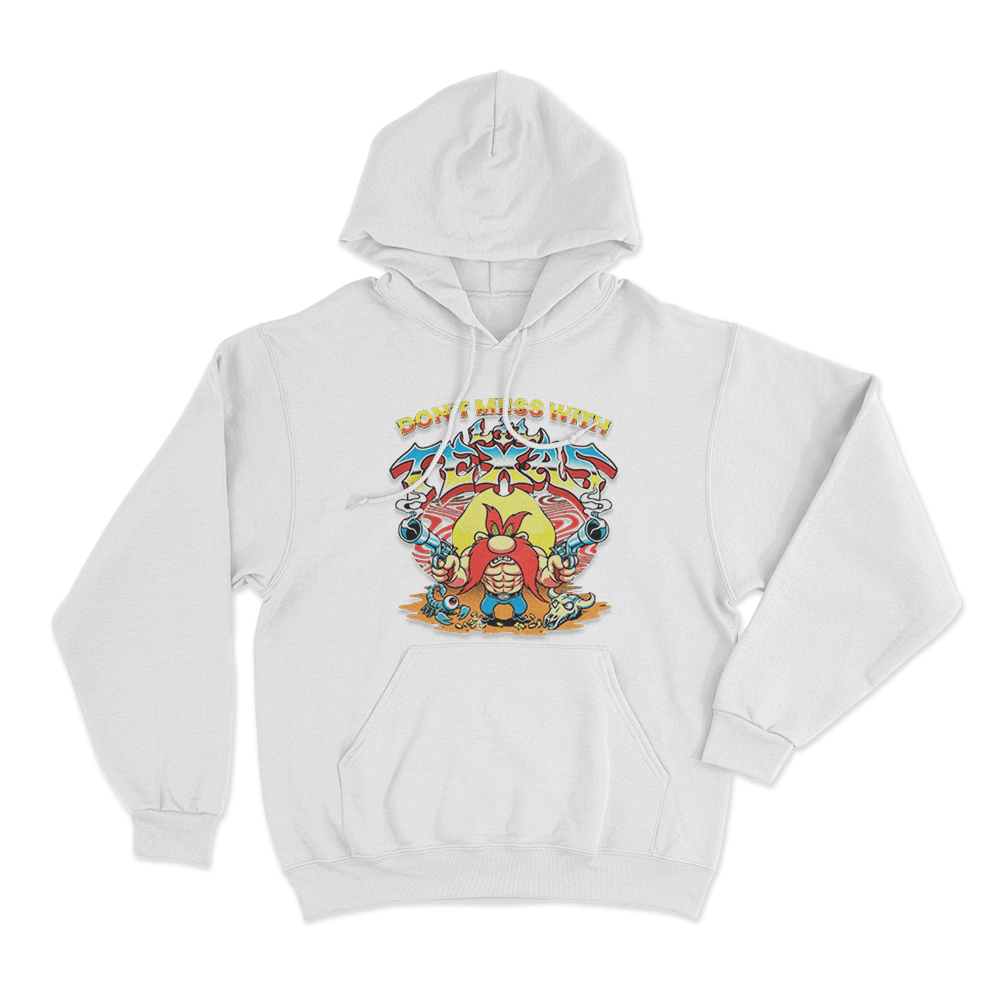 Don't Mess With Lil Texas Unisex Hoodie White Dont Mess With Lil Texas Unisex Hoodie White