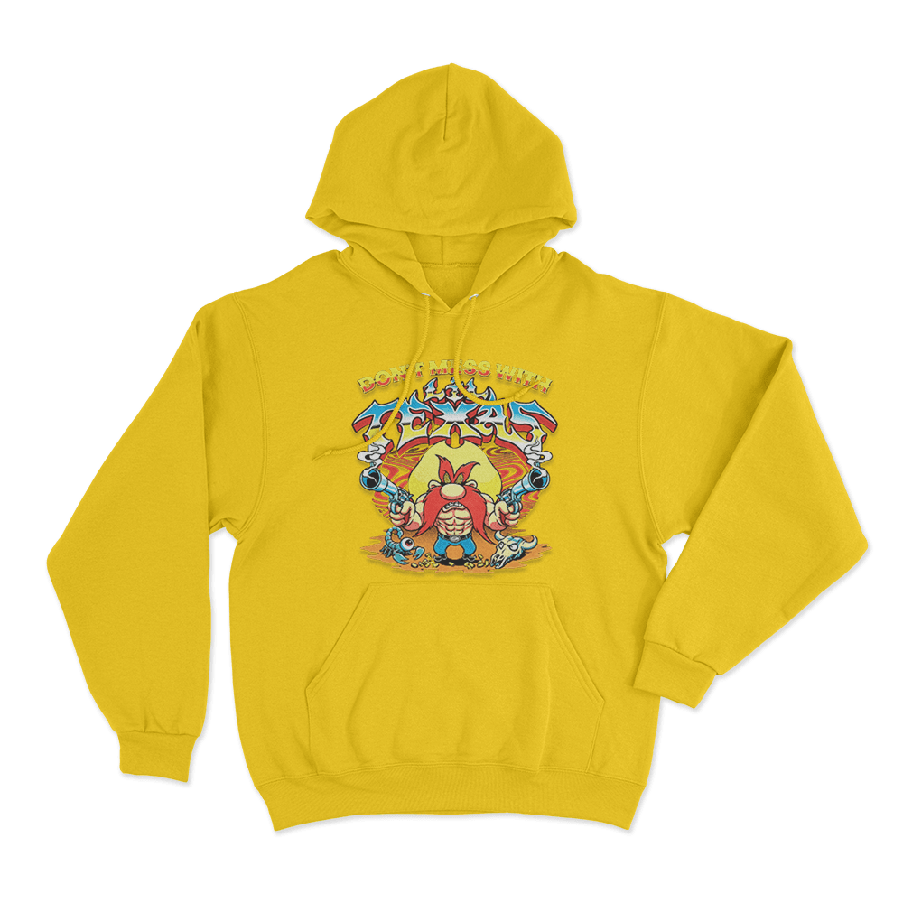 Don't Mess With Lil Texas Unisex Hoodie Yellow Dont Mess With Lil Texas Unisex Hoodie Yellow