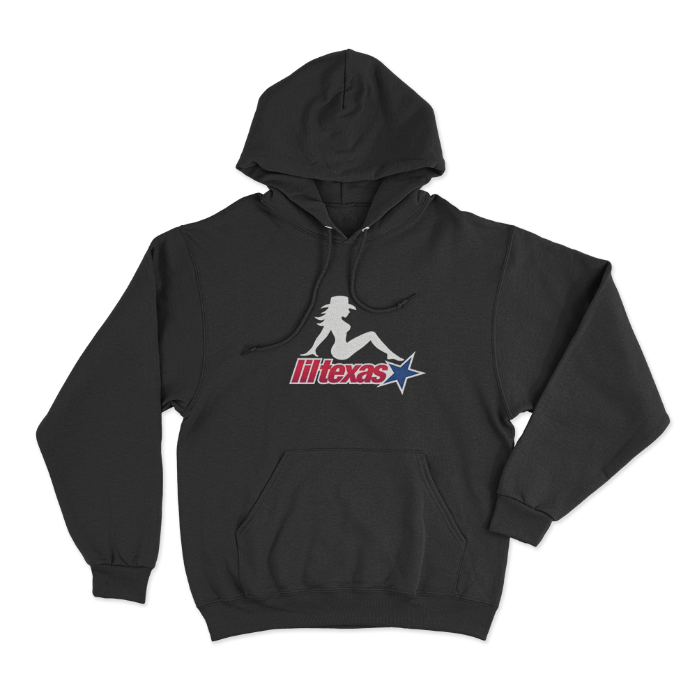 Lil Texas Mudflap Baddie Unisex Hoodie Black Lil Texas Mudflap Baddie Unisex Hoodie Black