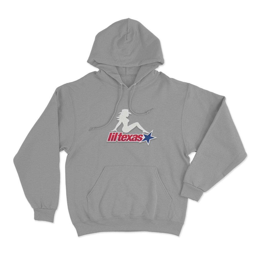 Lil Texas Mudflap Baddie Unisex Hoodie Grey Lil Texas Mudflap Baddie Unisex Hoodie Grey