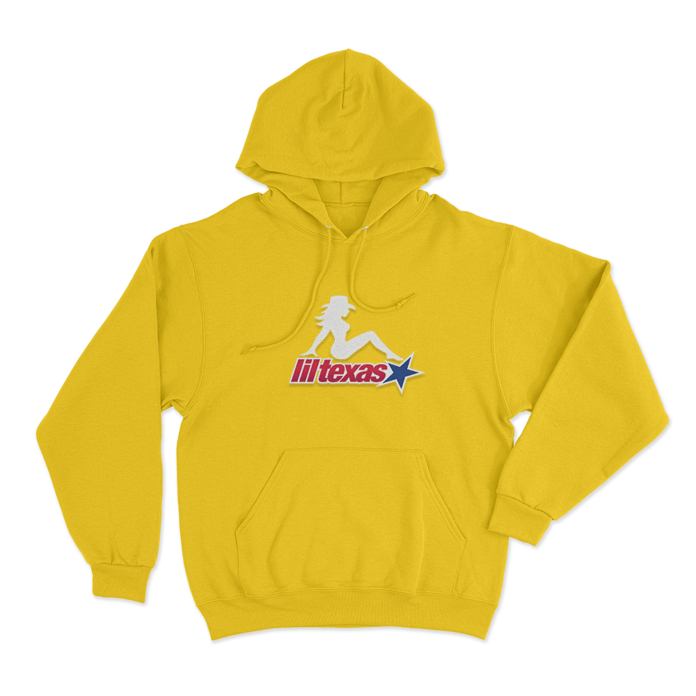 Lil Texas Mudflap Baddie Unisex Hoodie Yellow Lil Texas Mudflap Baddie Unisex Hoodie Yellow