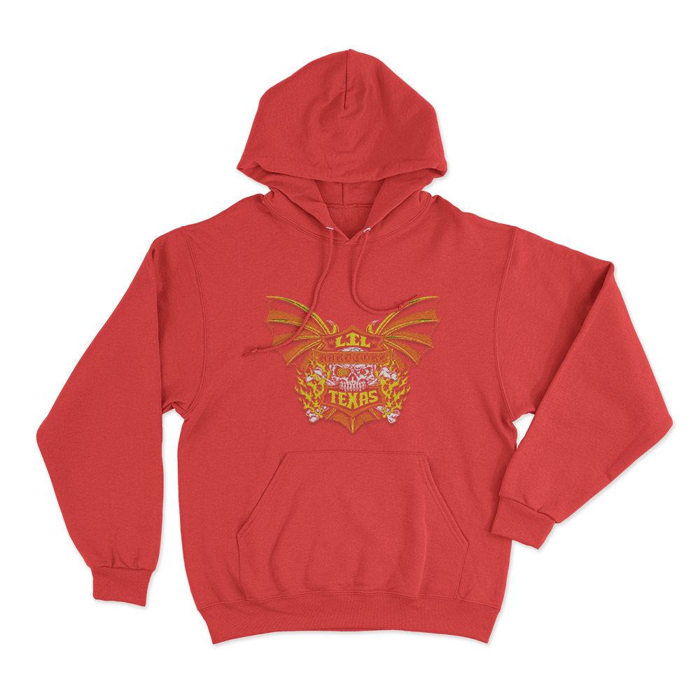 Lil Texas Road Demon Unisex Hoodie Red Lil Texas Road Demon Unisex Hoodie Red